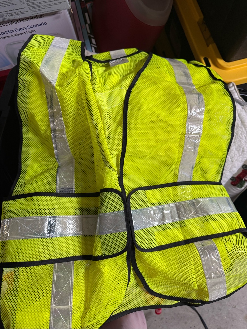 NEW 3 Pack Yellow reflective safety vest with silver reflective stripes
